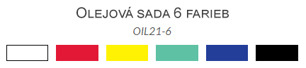 Sada olejových farieb Royal Langnickel 6ks 21ml